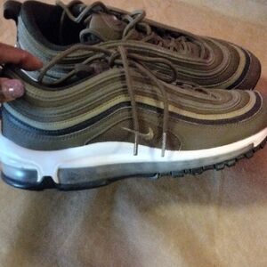 Nike Olive and Black Men's Sneakers